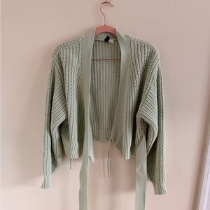 H&M Light Green Women's Wrap Cardigan